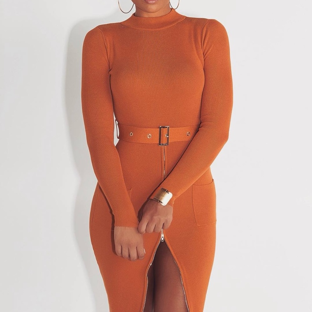 NWT’S HERA COLLECTION KNIT BELTED BODYCON DRESS!